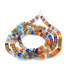 Celestial, ganzer Strang, gemischte Farben, klein, 3x2 mm, 140 Stk.