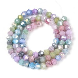 Celestial Glasperlen, ganzer Strang, gemischte Farben, 4x4,5 mm, 80 Stck