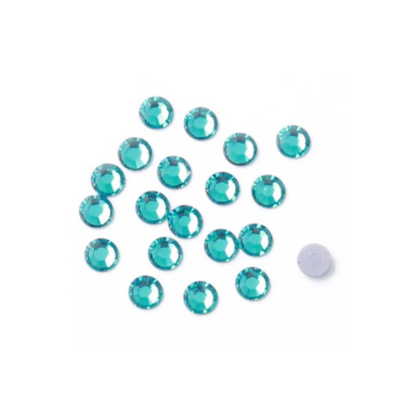 Hotfix Swarovski crystals, turquoise facet, 4x1.5 mm, 20pcs.