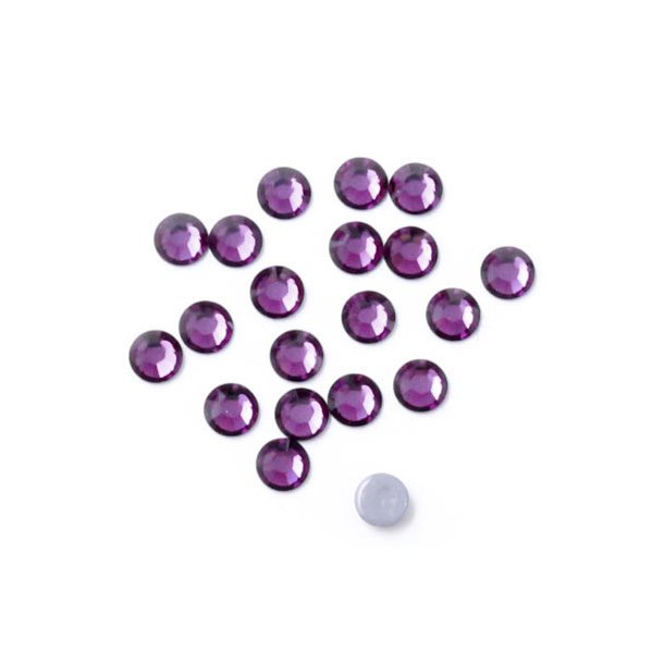 Hotfix Swarovski crystals, purple facet, 2x1 mm, 20pcs.