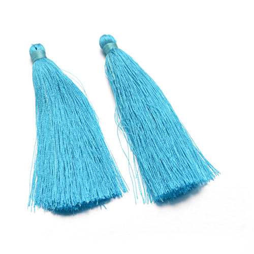 Quaste, blau, 10,5 cm, ohne Kordel, 1 Stk.