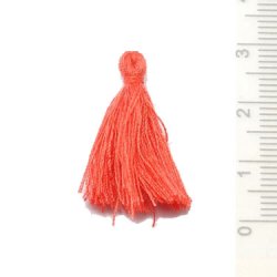 Quaste, dunkel lachsfarben, 25-30 mm, 1 stk