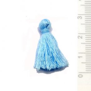 Quaste, hellblau, 25-30 mm, 1 stk