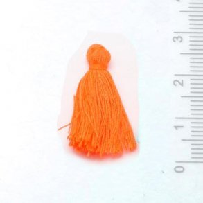 Quaste für Schmuck, orange, 25 mm, 1 Stk.