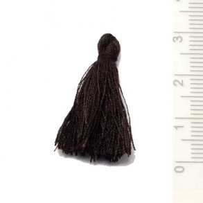 Quaste, dunkelbraun, 25-30 mm, 1 stk