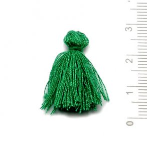 Quaste, dunkelgrün, 25-30 mm, 1 Stk.