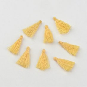 Quaste, schlicht, klein, hellgelb, ca. 18 mm, 1 Stk.