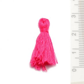 Quaste, schlicht, pink, 25 mm, 1 Stk.