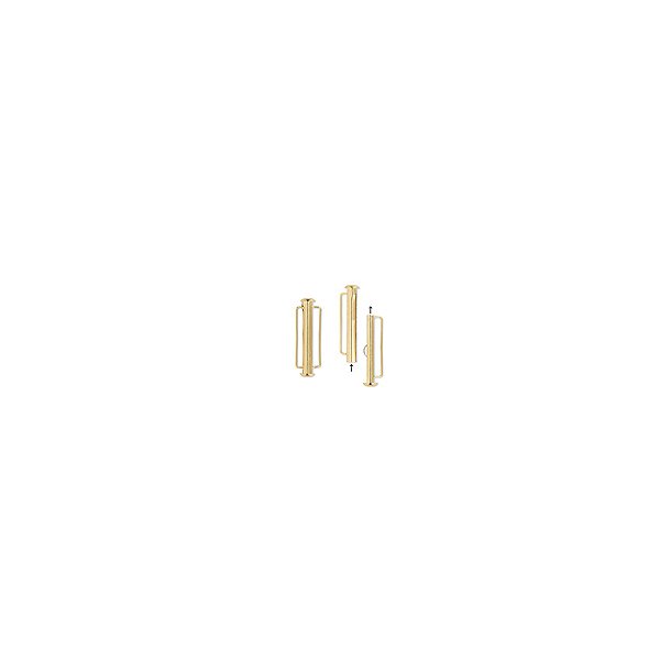 Schiebeverschluss fr Band, vergoldetes Messing, 31x6 mm 1 stk.