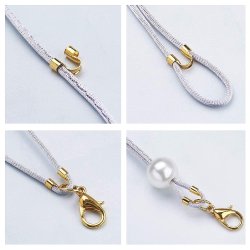 Starke Drahtschutz / U-Haken f�r Draht und Tigertail, 18K vergoldet, 5x6 mm, 20 Stk