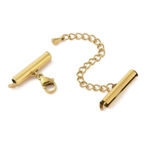 L�s-s�t til v�vede armb�nd, 18K antikforgyldt st�l, 20x4 mm, 1 s�t