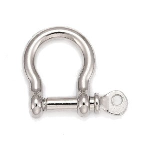 1pcs Metal Carabiner D Bow Shackle Fob Key Ring Keychain Hook