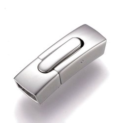 Klickverschluss, blanker Stahl, 30x10x7,5 mm, Lochma�: 8x4,5 mm, 1 Stck