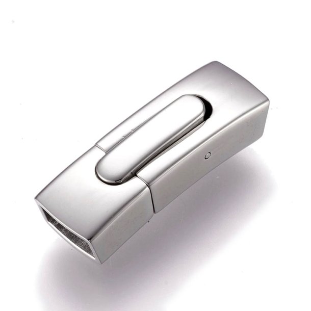 Klickverschluss, blanker Stahl, 30x10x7,5 mm, Lochma�: 8x4,5 mm, 1 Stck