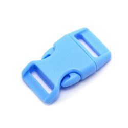 Buckle clasp in plastic, single-barred, standard size, 40x22.5mm, 1pc.
