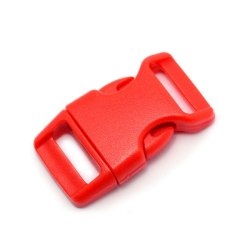 Buckle clasp in plastic, single-barred, standard size, 40x22.5mm, 1pc.