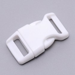 Buckle clasp in plastic, single-barred, standard size, 40x22.5mm, 1pc.