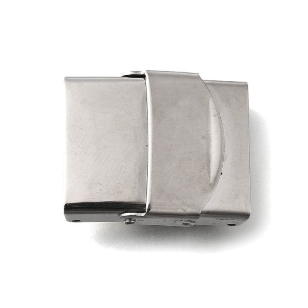 Klickverschluss fr Gurte, Edelstahl, 25x22x9mm, Lochma:  18x3 mm, 1 Stck
