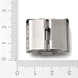 Klickverschluss fr Gurte, Edelstahl, 25x22x9mm, Lochma:  18x3 mm, 1 Stck