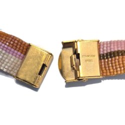 Faltverschluss., vergoldeter Edelstahl, 25x13x9mm, Lochma: 10x2,5 mm, 1 Stck