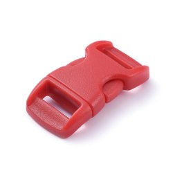 Klick-Verschluss, kleines Modell, rot, 28x14 mm, 1 Stk.