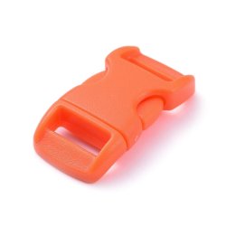 Klick-Verschluss, Kunststoff, orange, 28x14 mm, 1 Stk.