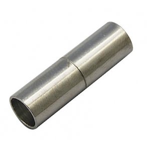 Magnetverschluss, Zylinder m. Loch, Edelstahl, 20x7 mm