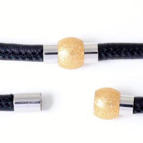 Magnetverschluss, Stahl, mit stardust Oberfläche, 6 mm 1 Stk.