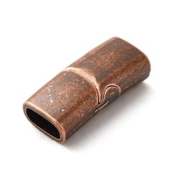 Magnetverschluss, 24x13 mm, Stahl, antik kupferfarben, Lochma 10,5x5 mm, 1 Stck