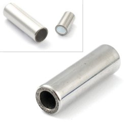 Einfaches Magnetschloss, Edelstahl, 16x5 cm, Zylinder, Lochgr&ouml;&szlig;e 3 mm, 1 St&uuml;ck