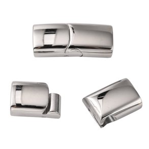 MA430-Magnetic Round Clasp 10mm Sterling Silver (1-Pc)