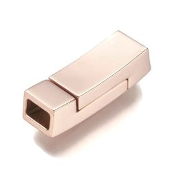 Magnetverschluss, rosa Stahl, 24x8x6 mm, Loch 6x3 mm, 1 Stk