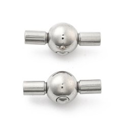 Klikl�s, rund, rustfrit st�l, 21,5x9x9,5 mm, 1 stk.
