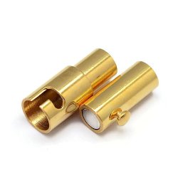 CHGCRAFT 5sets Brass Magnetic Clasps Mixed Color Connector with