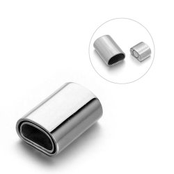 Magnetl�s med halvbuet hul, st�l, 18x13 mm, hulm�l: 9,5x5 mm, 1 stk