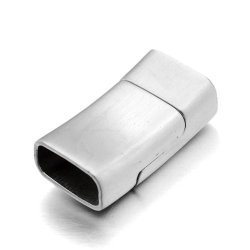 Magnetverschluss, matter Stahl, hohe Qualitt, 29x15x9 mm, Loch 13,5x6,5 mm, 1 Stk
