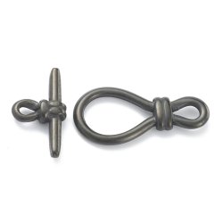 Bidsell�s, 304 rustfrit st�l, sort, l�s 34x17x4 mm, stav 26x13,5x4,5 mm, 1 s�t