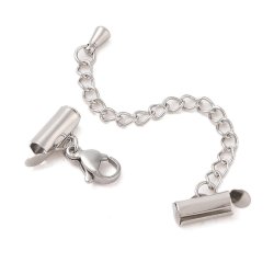 Verl�ngerungskette mit Karabiner, Edelstahl, 56 mm, 1 Set