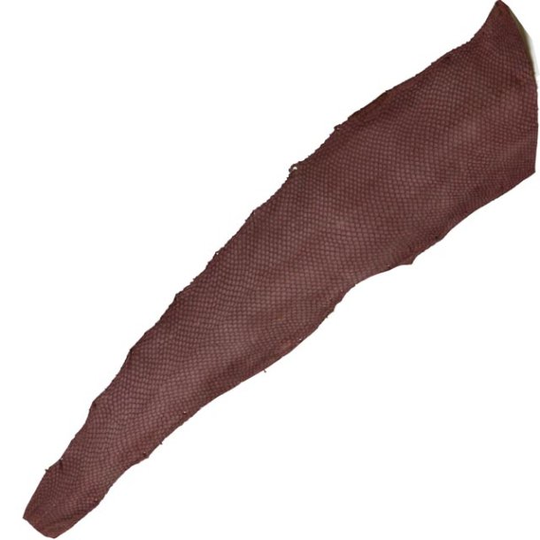 Salmon skin, reddish brown, robust quality, ca. 50 x 15cm, 1pc