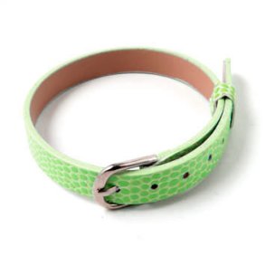 Armband aus Nappaleder, grün, z.B. geeignet für Slide-Charms, 1 Stk.
