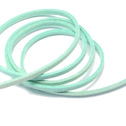 Wildleder (imitiert), t&uuml;rkis, 3x1,2 mm, 2 Meter