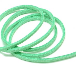 Wildleder (imitiert), türkisgrün, 3x1,4 mm, 2 Meter