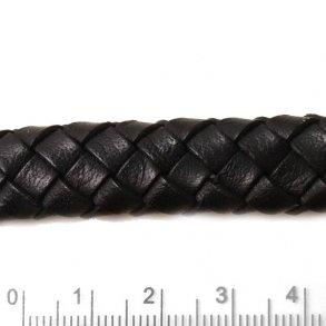 4mm Braided Leather Dark Brown Matt Bolo Braided Leather Cord by