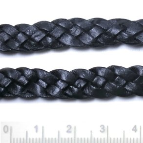 Black leather cord for jewelry