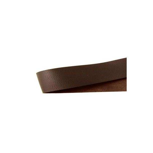 Lammeskinds bnd, smal, bl.a. velegnet til flet eller trense, brun, 2 x 0,7 mm, 20 cm