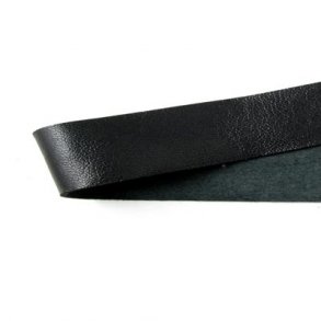 lambskin cord, narrow,  black, 2 x 0.7mm, 20cm