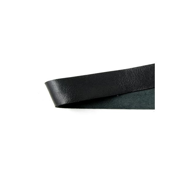 Lammlederband, schmal, schwarz, 2x0,7 mm, 20 cm