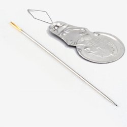 N&auml;hnadelset, 10 Stk Starke Nadeln, L&auml;ngen von 51 bis 75 mm, St&auml;rken 0,8-1 mm, 1 Set.