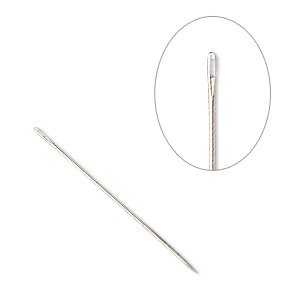 Curved special needle, suitable for sailcloth, canvas etc., length 45mm,  thickness 1,2mm, 2 pcs