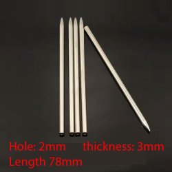 Paracord-Nadel mit Faden, dnne Ausfhrung, Stahl, 78x3 mm, Loch: 2 mm, 1 Stck